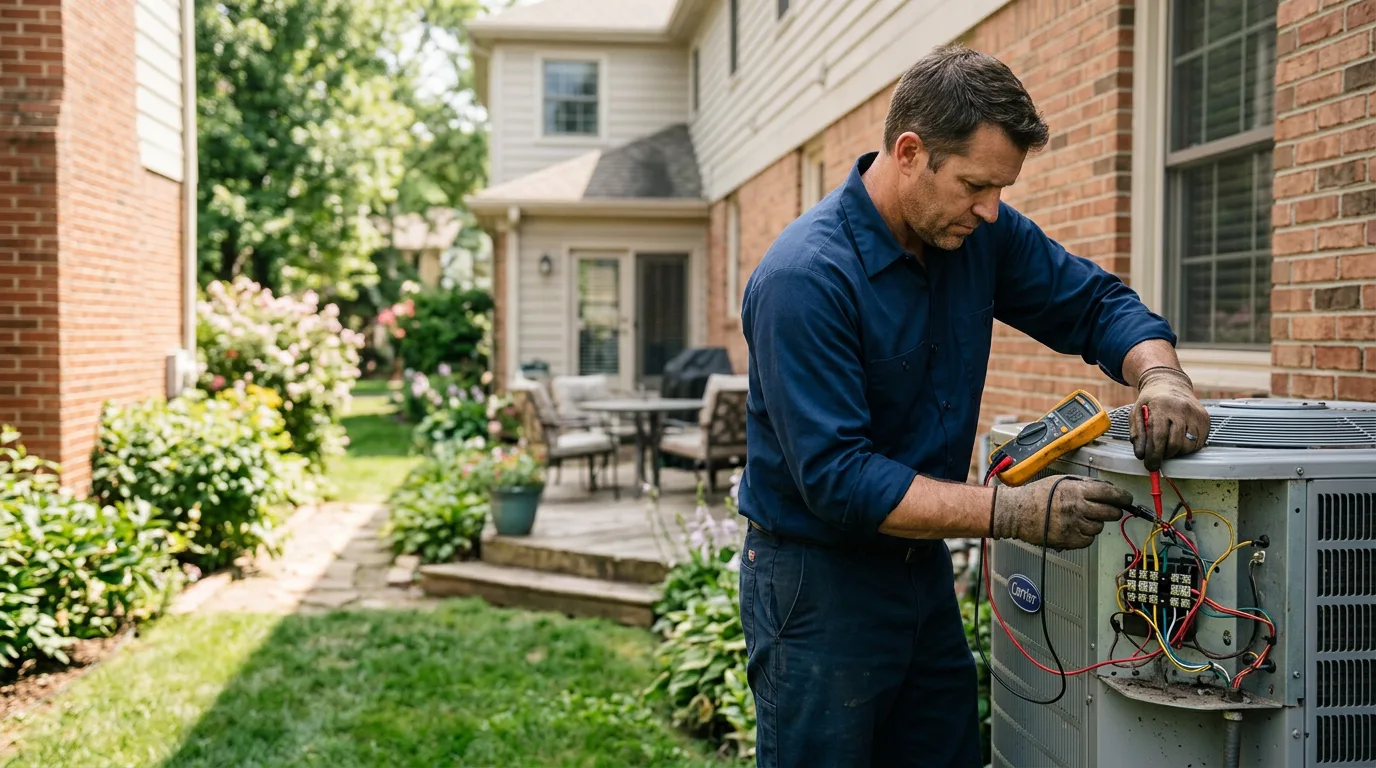 HVAC technician working near Paris, TX